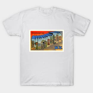 Greetings from Binghamton New York - Vintage Large Letter Postcard T-Shirt